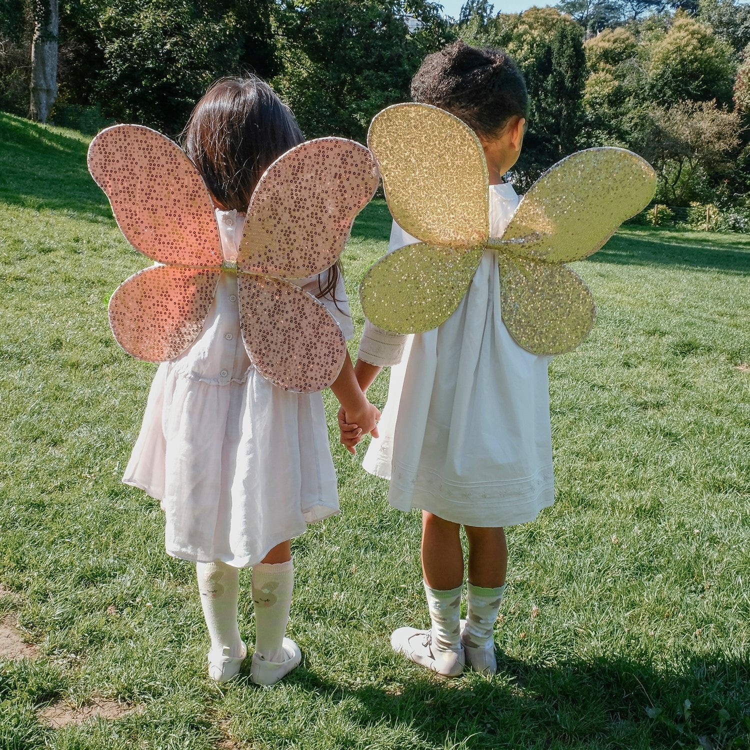 Sequin Flower Fairy Wings