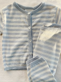 Venti Knit Cardigan GOTS/Gray Dawn