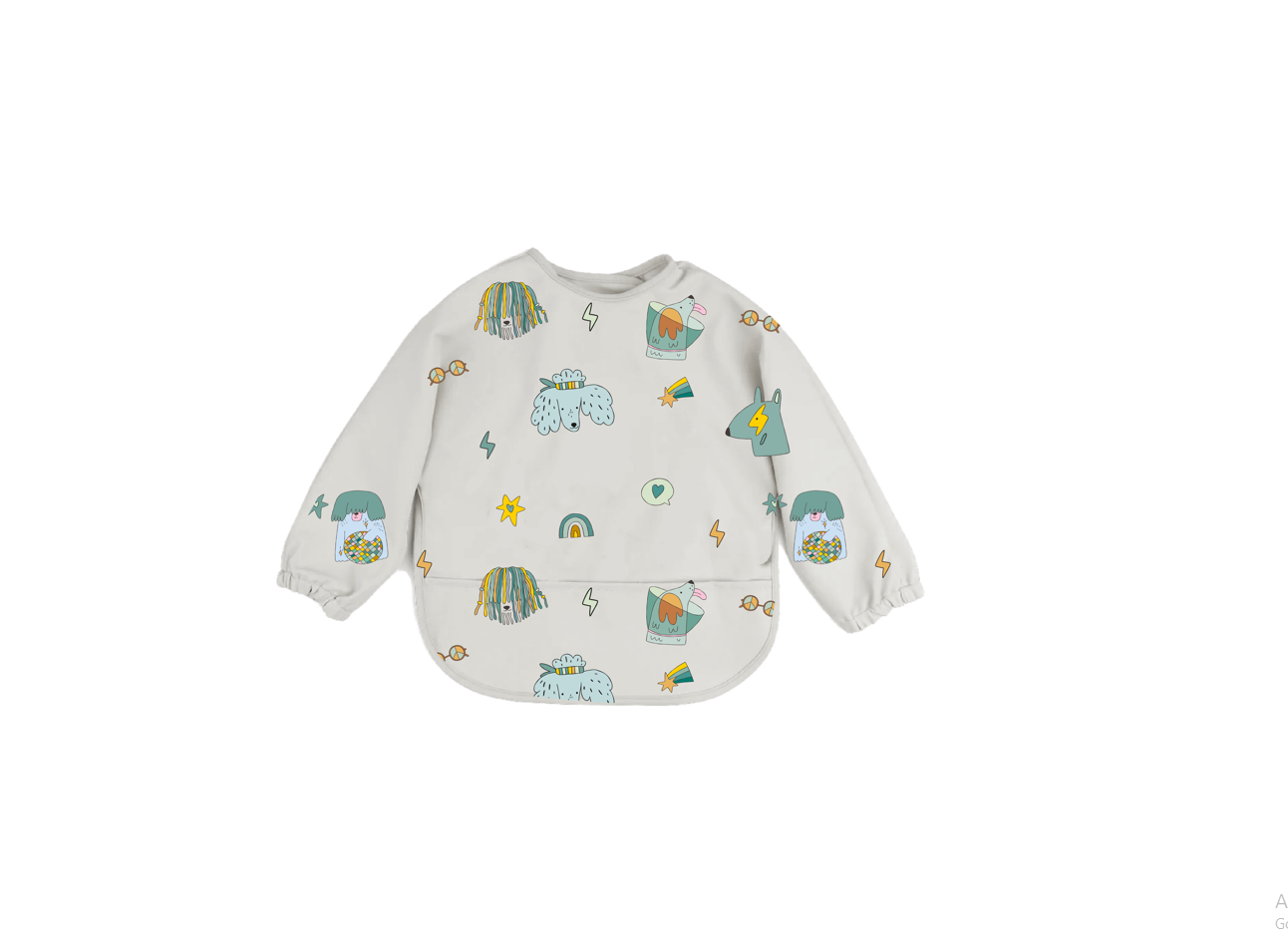 Long Sleeve Bib Funky Dogs
