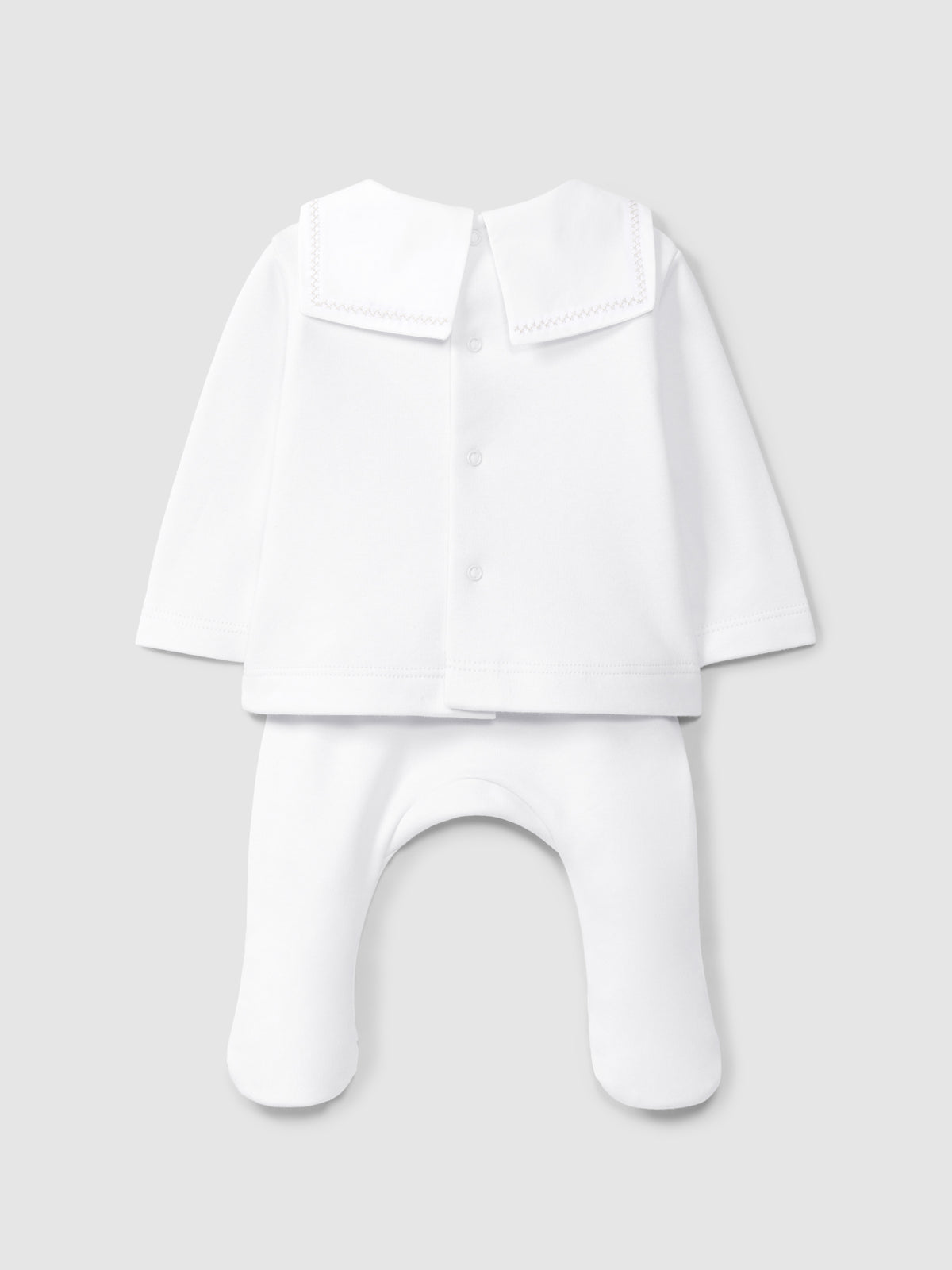 2 Pieces Babysuit (0010-White)