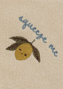 Terry Towel Embroidery GOTS/Lemon