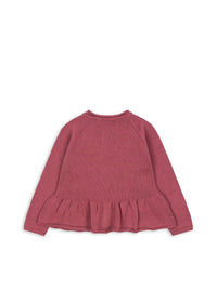 Cabby Frill Cardigan GOTS