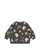 Loupy Print Sweat Shirt GOTS