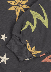 Loupy Print Sweat Shirt GOTS