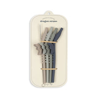 Silicone Straws Dragon/Forest Mix