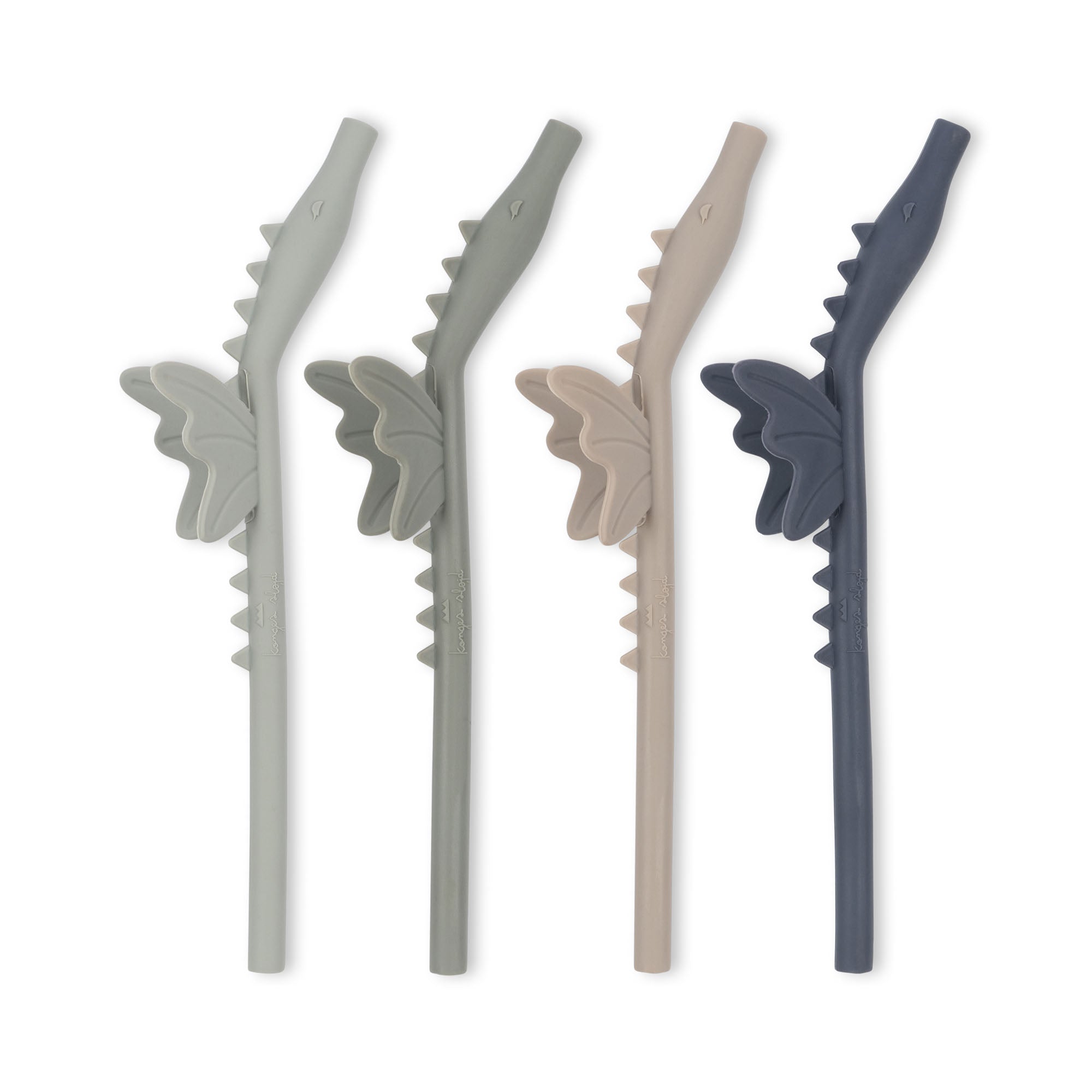 Silicone Straws Dragon/Forest Mix