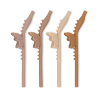 Silicone Straws Dragon/Blush Mix