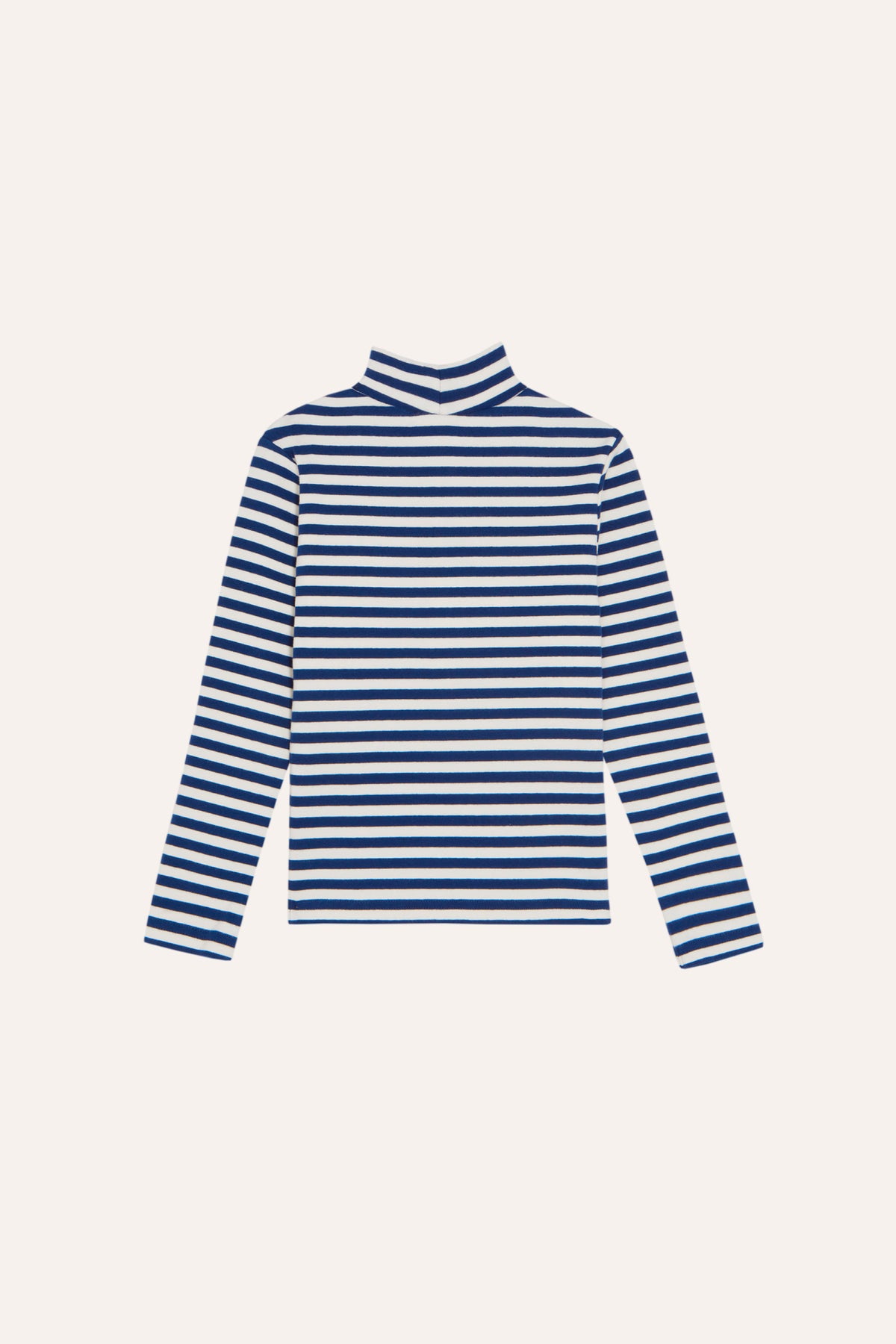 Blue Stripes Turtle Neck Tshirt