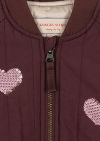 Juno Sequin Bomber Jacket (Decadent Chocolate)