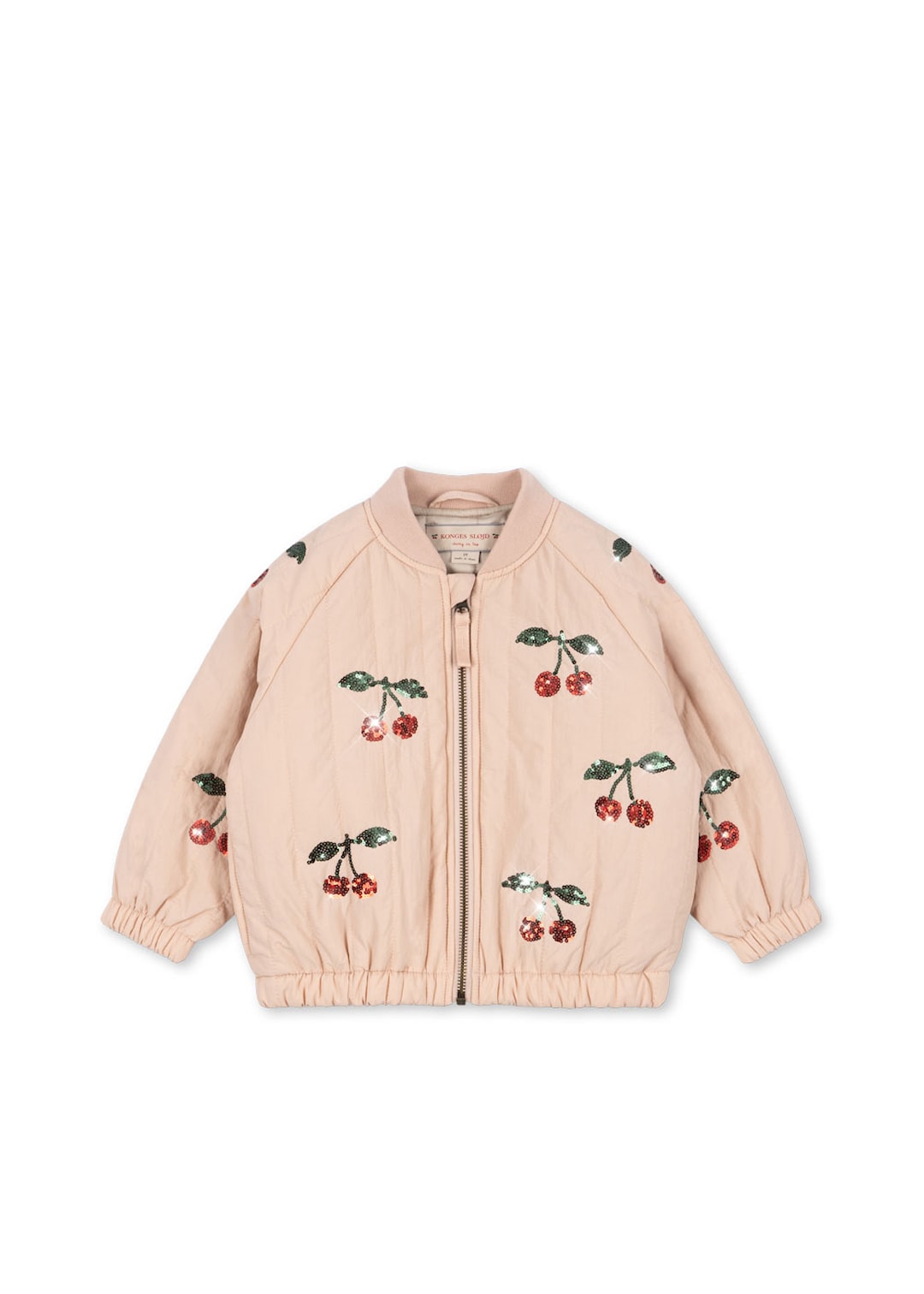Juno Sequin Bomber Jacket (Cameo Rose)