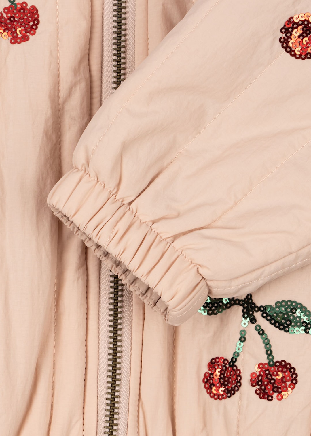 Juno Sequin Bomber Jacket (Cameo Rose)