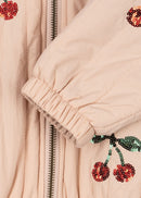 Juno Sequin Bomber Jacket (Cameo Rose)