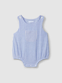 STRIPES SHORTS INDIGO