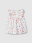 WHITE/CORAL DRESS