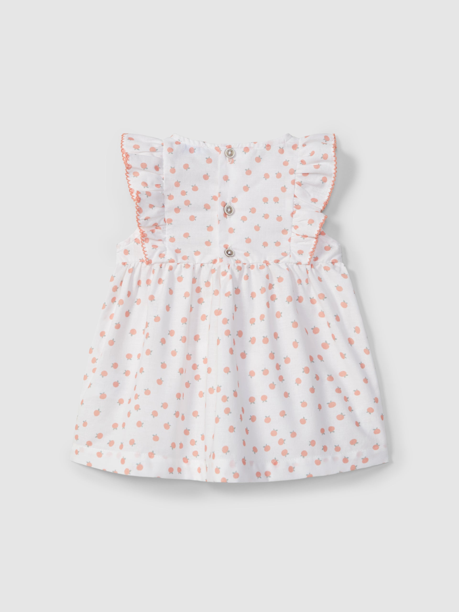 WHITE/CORAL DRESS