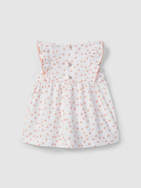 WHITE/CORAL DRESS