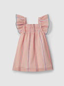 FUCHSIA STRIPES DRESS