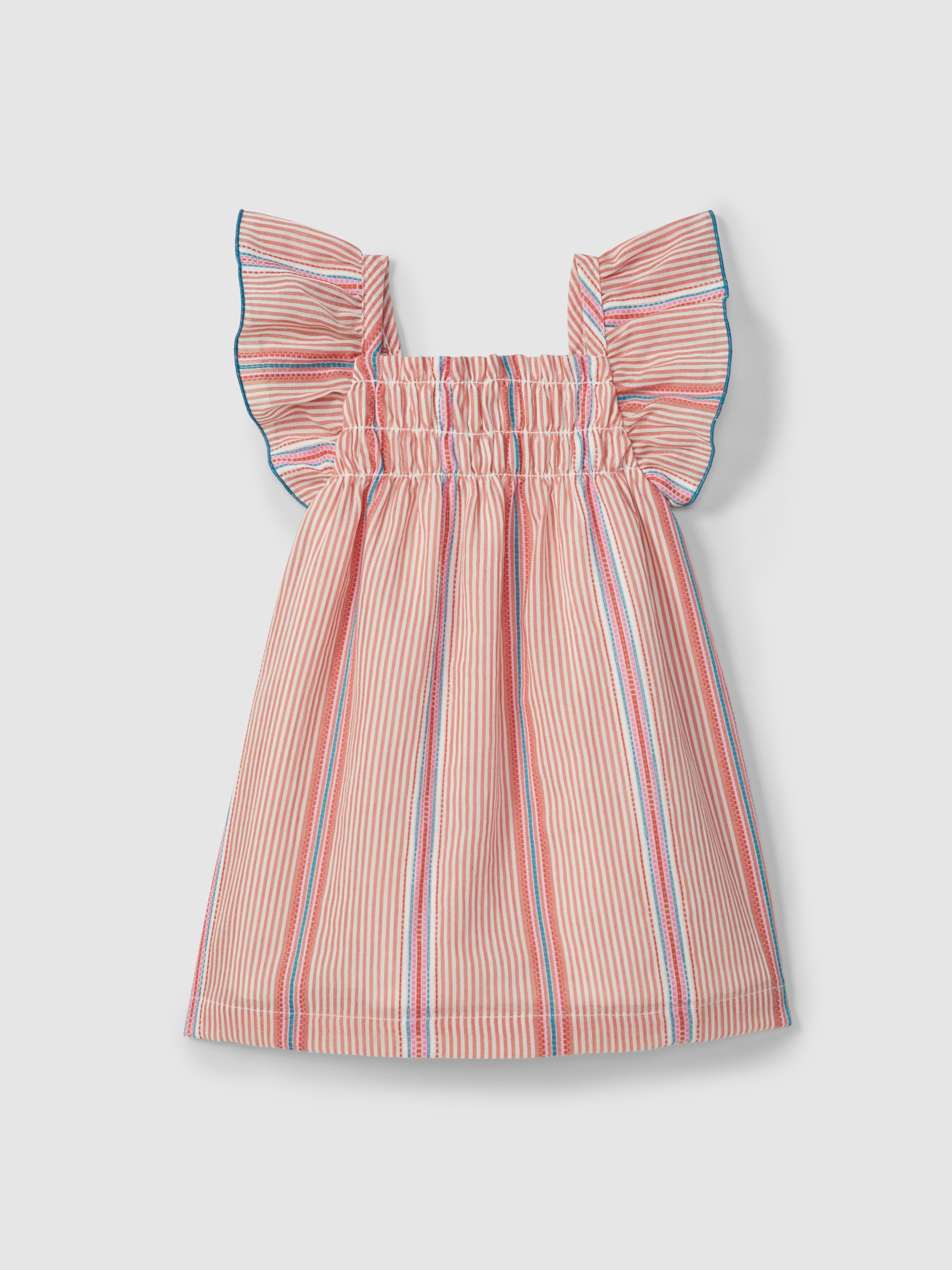 FUCHSIA STRIPES DRESS