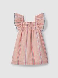 FUCHSIA STRIPES DRESS