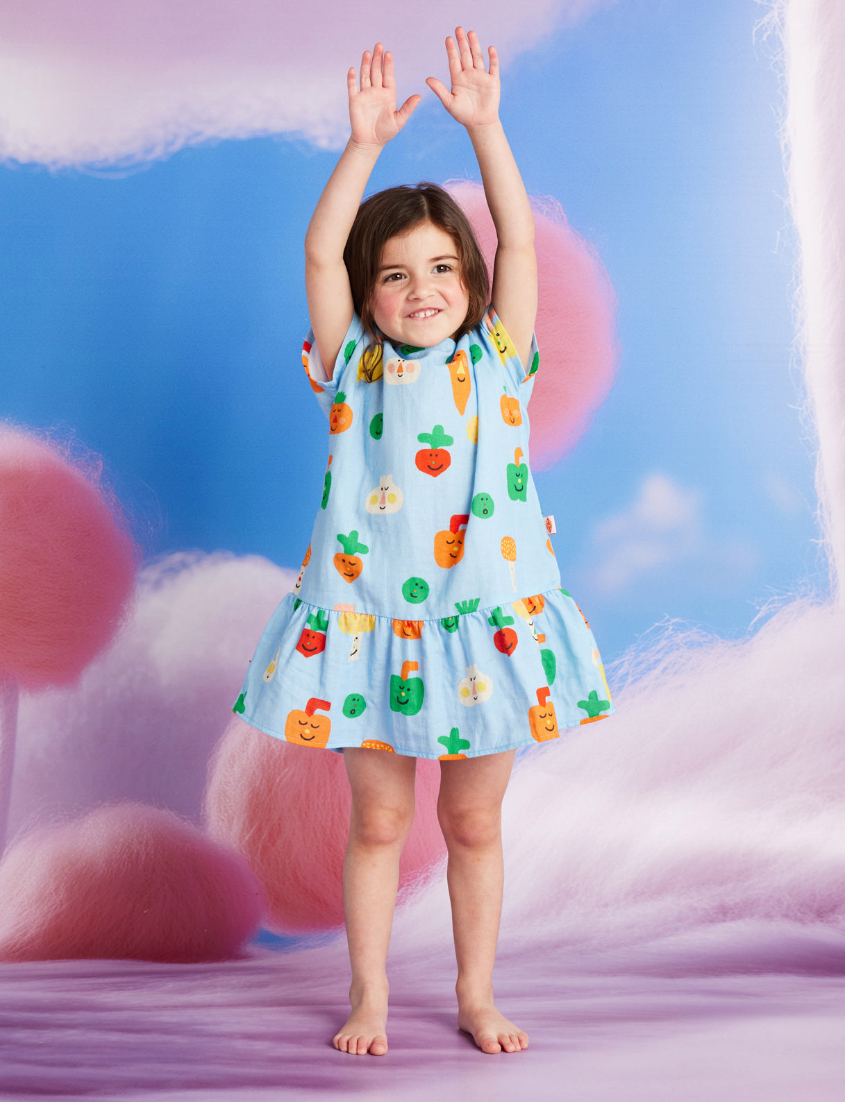 Teeny Tiny Veg Woven Dress